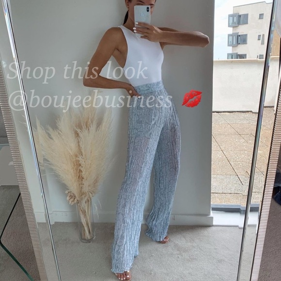 ZARA BNWT Wrinkled Effect Printed Dress + Pants 2pc Coord Set - Picture 3 of 10